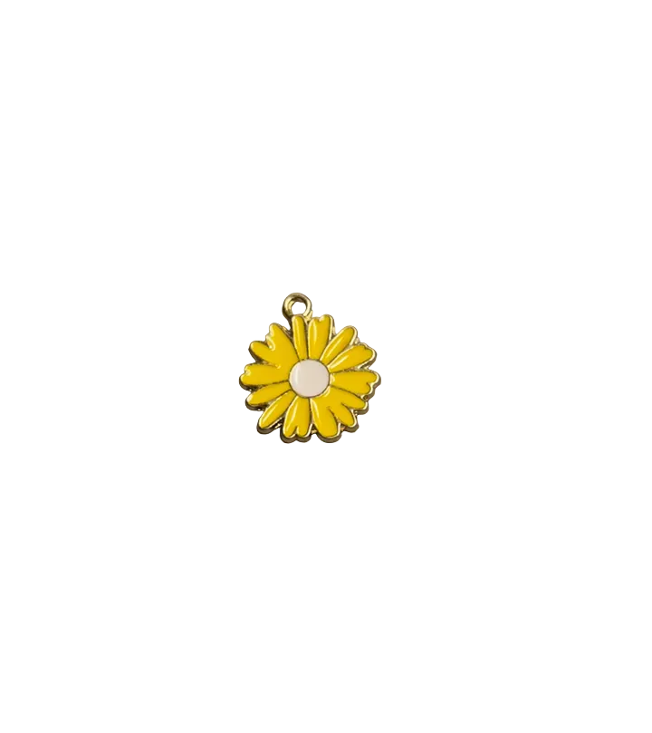 Yellow Sunflower charm