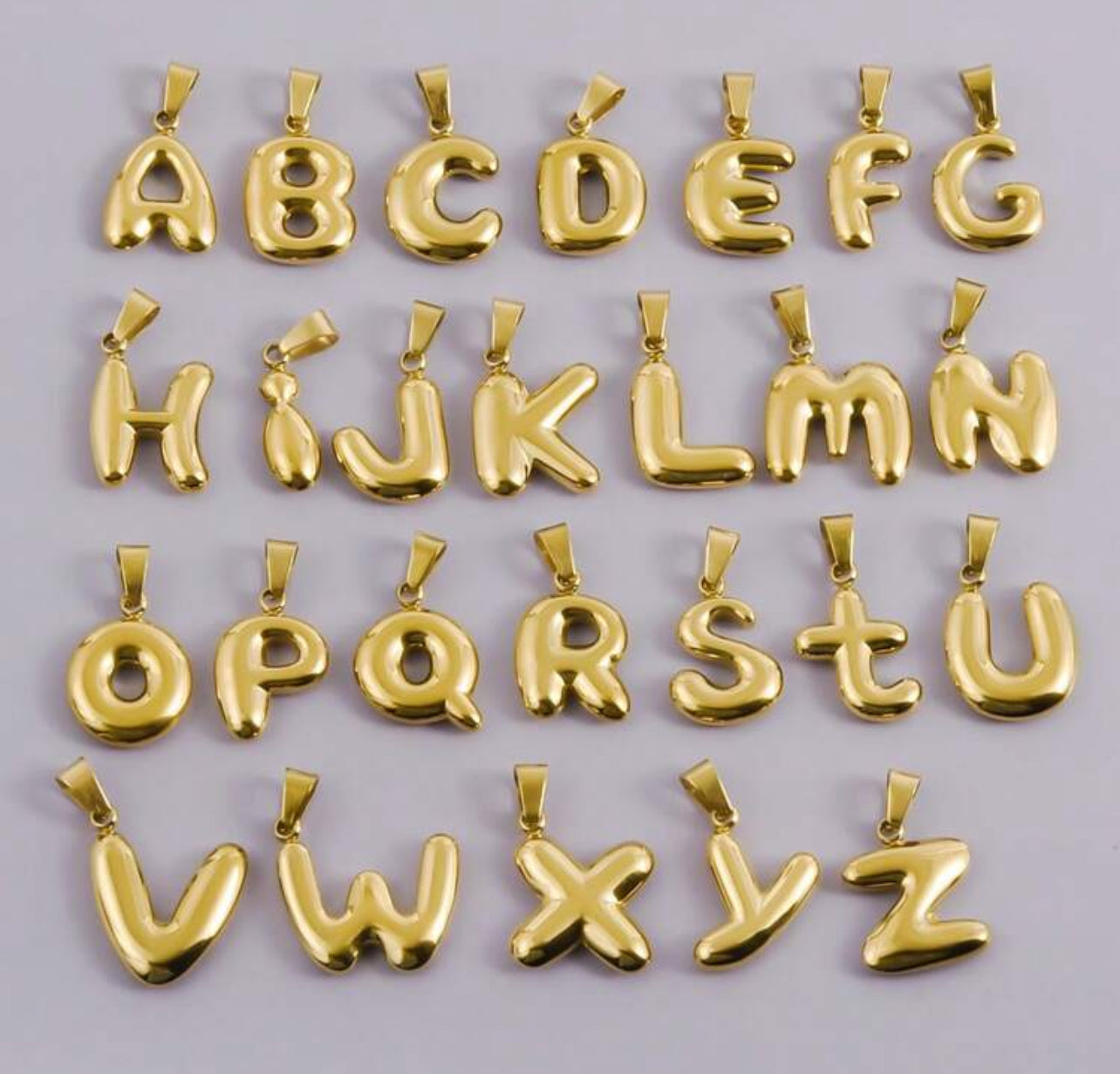 Mini bubble letters