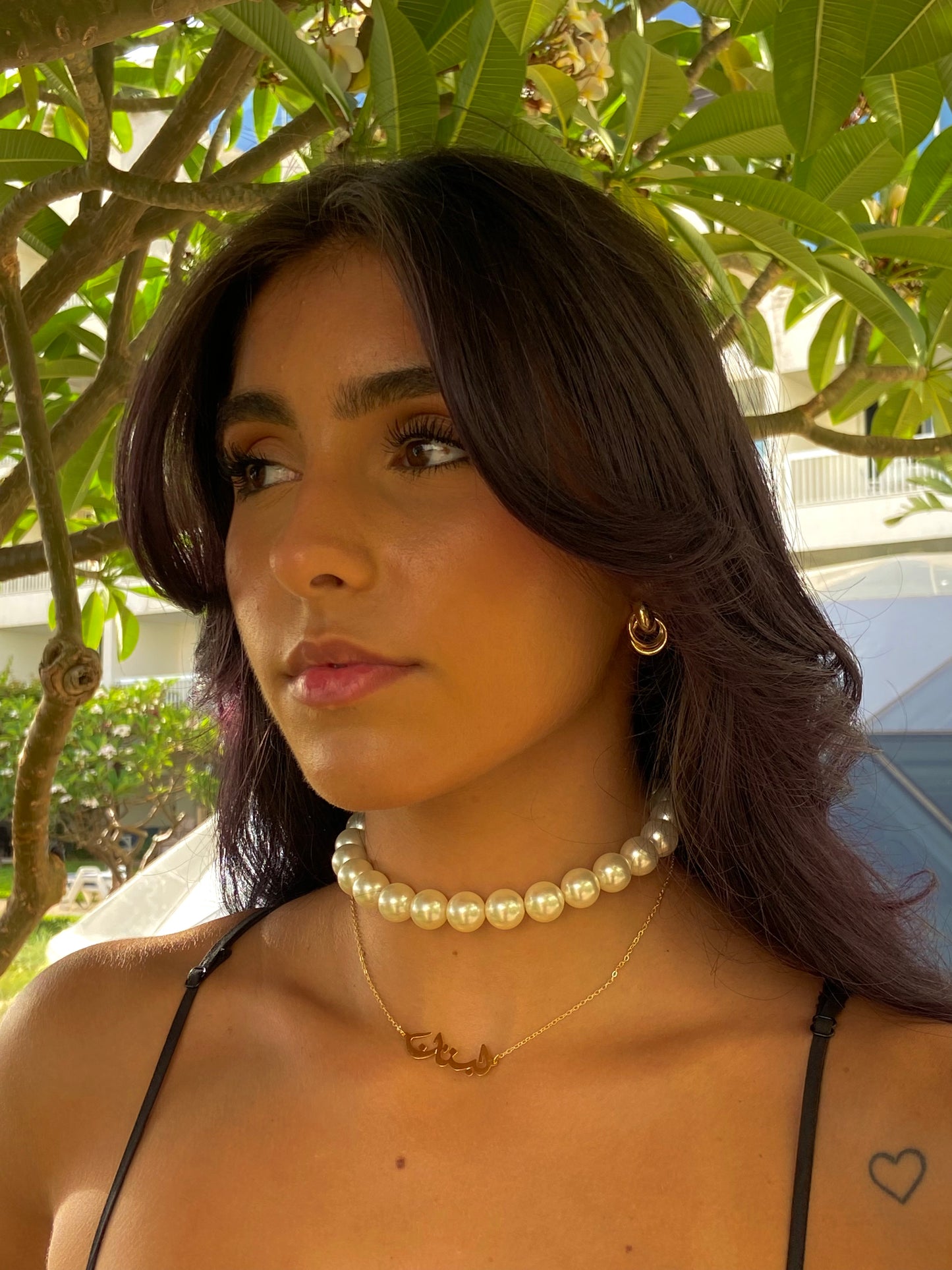 Big pearls chocker