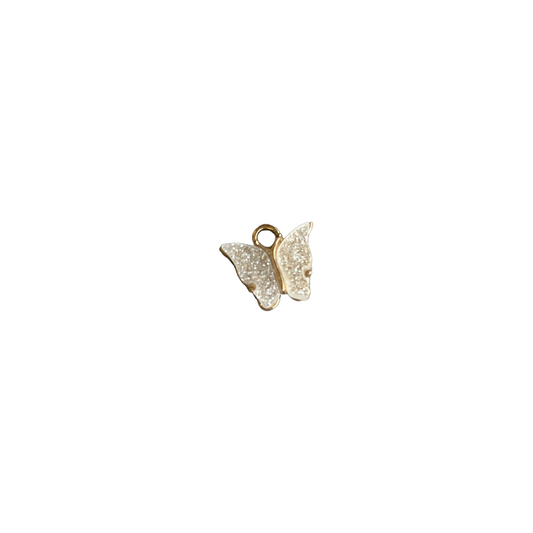 Glittery butterfly charm