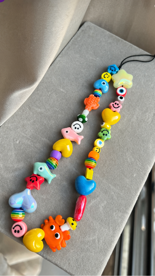 Ceramics sea phone strap