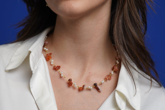 Fall pearls necklace