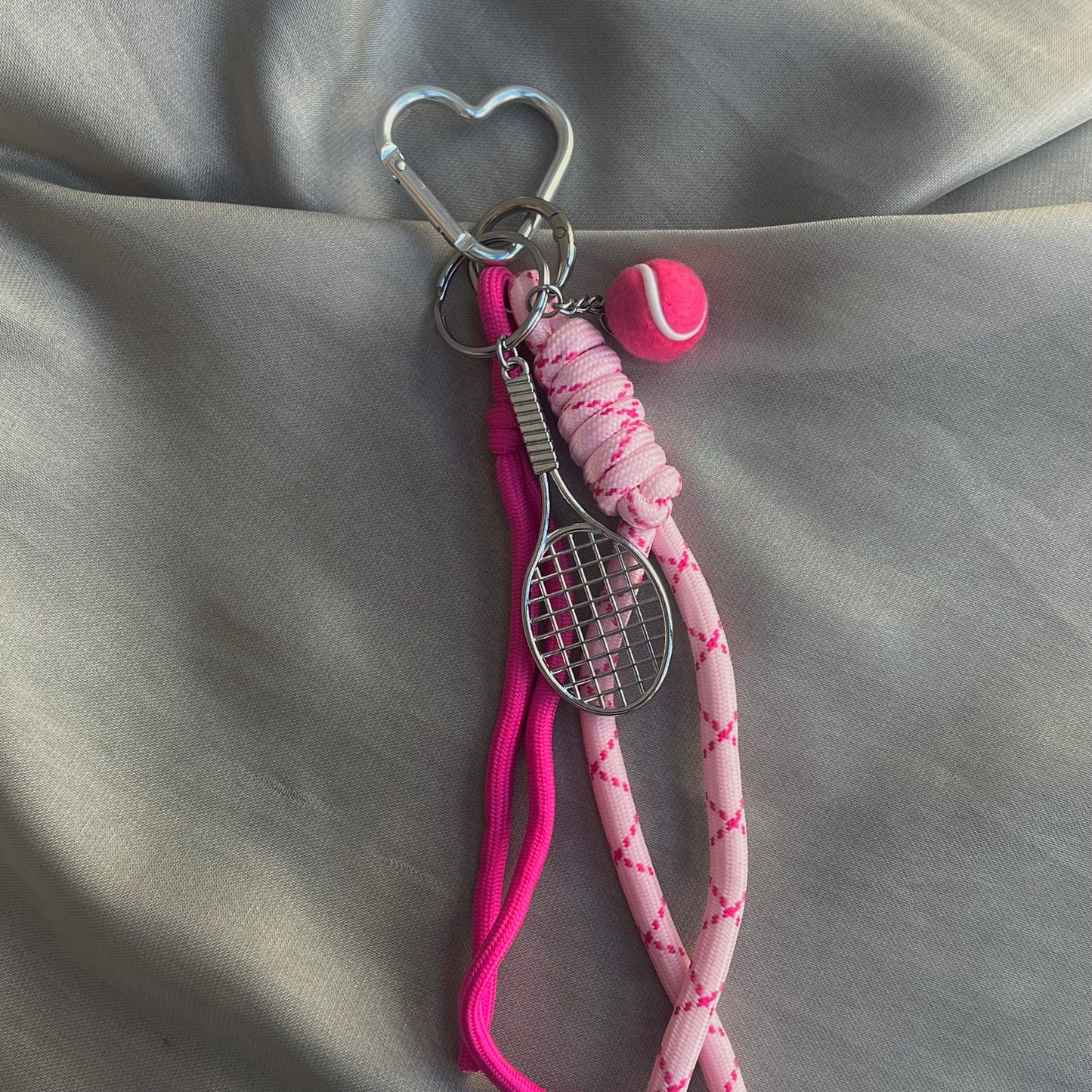 Daisy pink bag / key chain