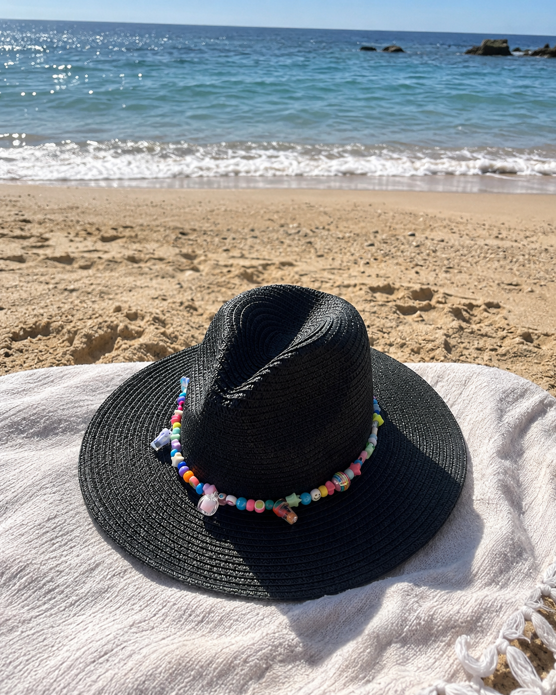Black hat with candies