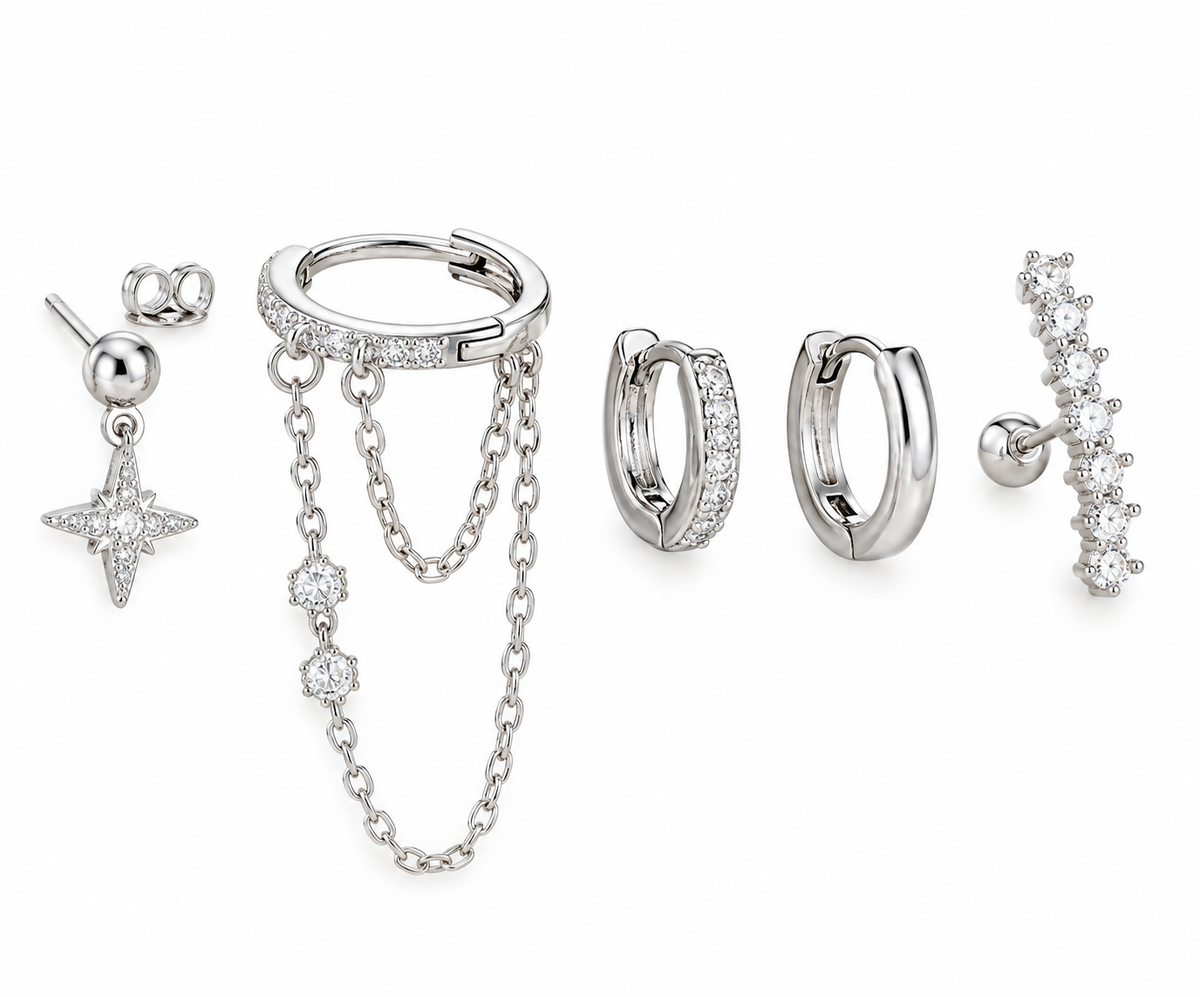 Shiny set earrings