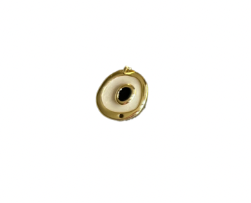 Black & gold eye charm