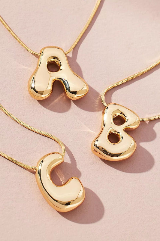 Bubble Letter Necklace