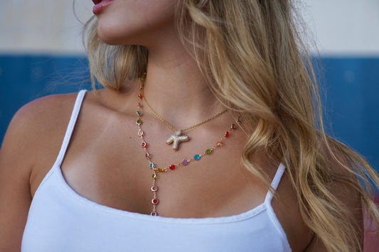 Flora long necklace