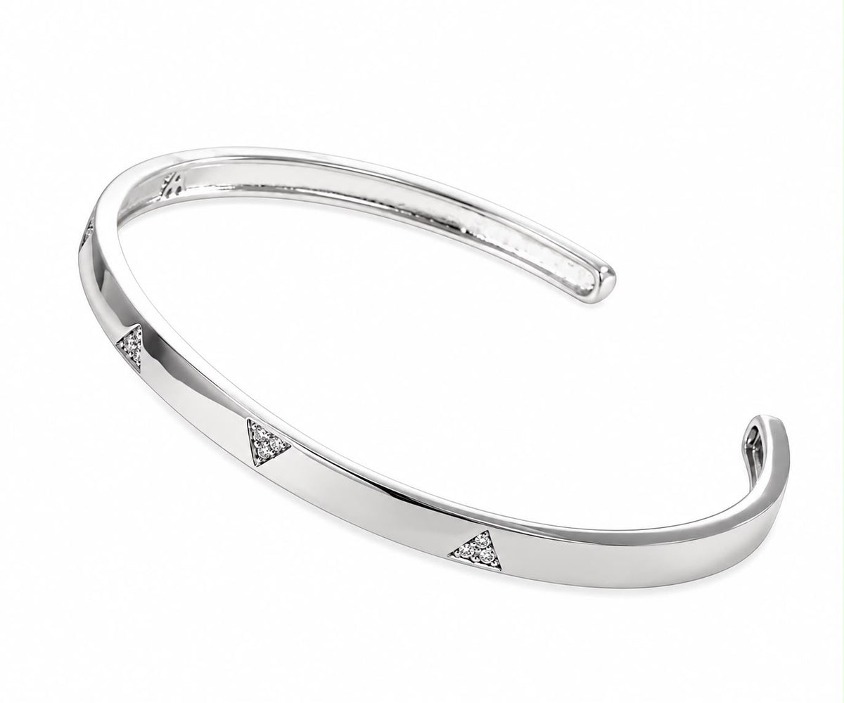 Triangle gems bangle