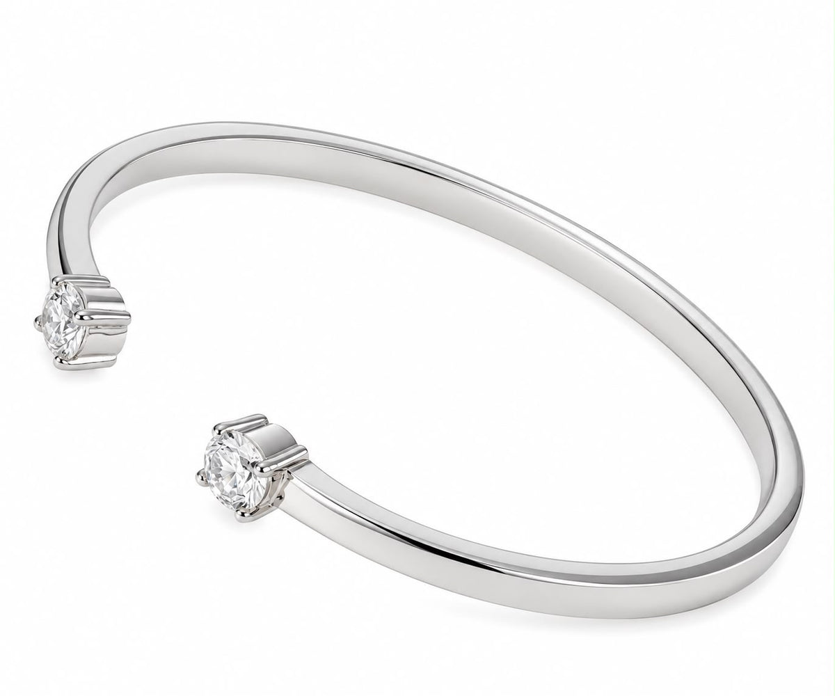 Double gem bangle