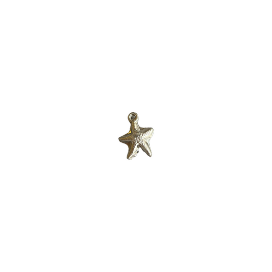 Silver starfish charm