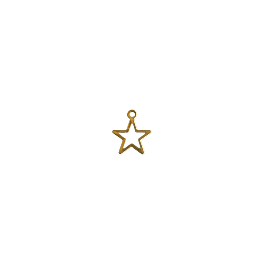 Basic gold star charm