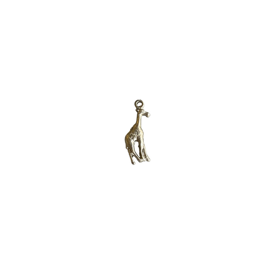 Silver giraffe charm
